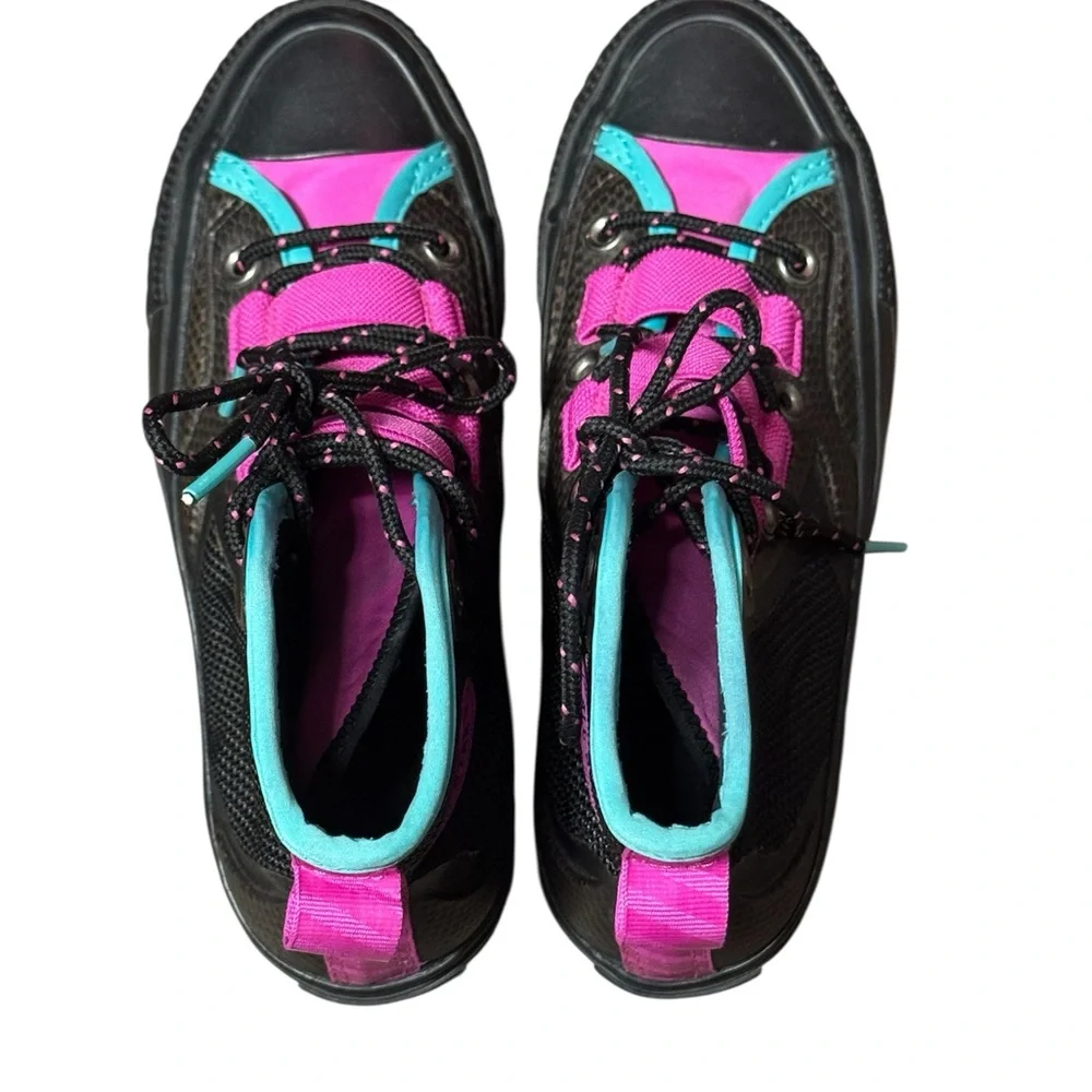 Converse Chuck 70 Tech Sneakers Size 4 Black and Pink High-Top Sneakers